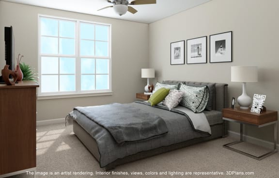 Timbers at Hickory Tree_Staged Bedroom