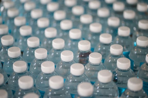Water Bottle Recycle Plastic at Cypress Meadows Senior Apartments, Ventura