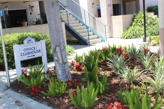 office_clubhouse_sign at Cypress Meadows Senior Apartments, Ventura, CA, 93003