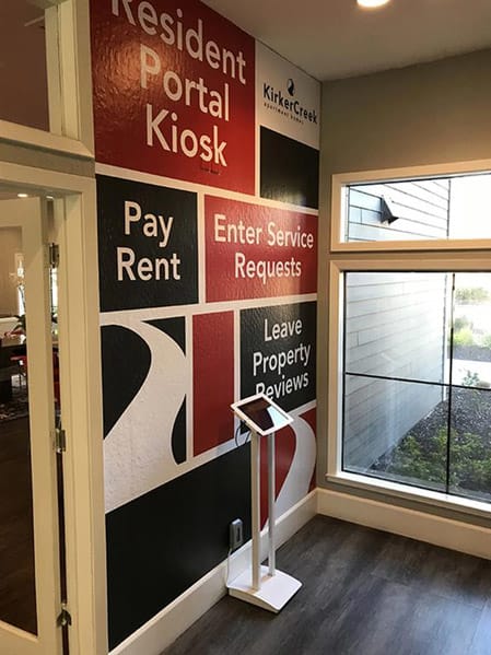 Kirker Creek l Office Kiosk Office Kiosk Wall l Kirker Creek apts