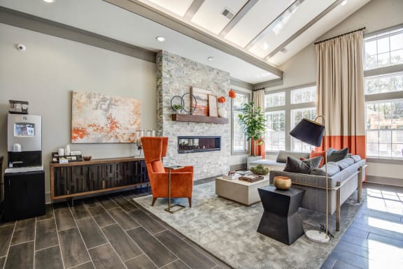 Classic Lounge Design at The Retreat Apartments, Roanoke, Virginia