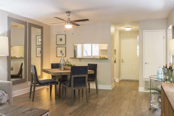 Dining area by kitchen l Kirker Creek Apartments