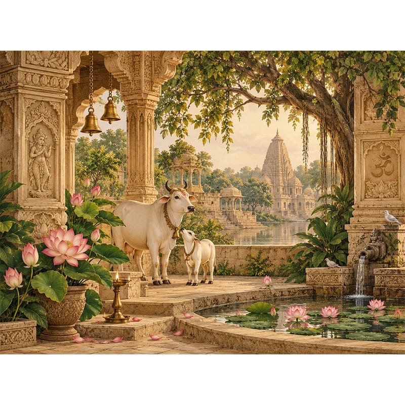 Divya Vanam – Sacred Courtyard Mural