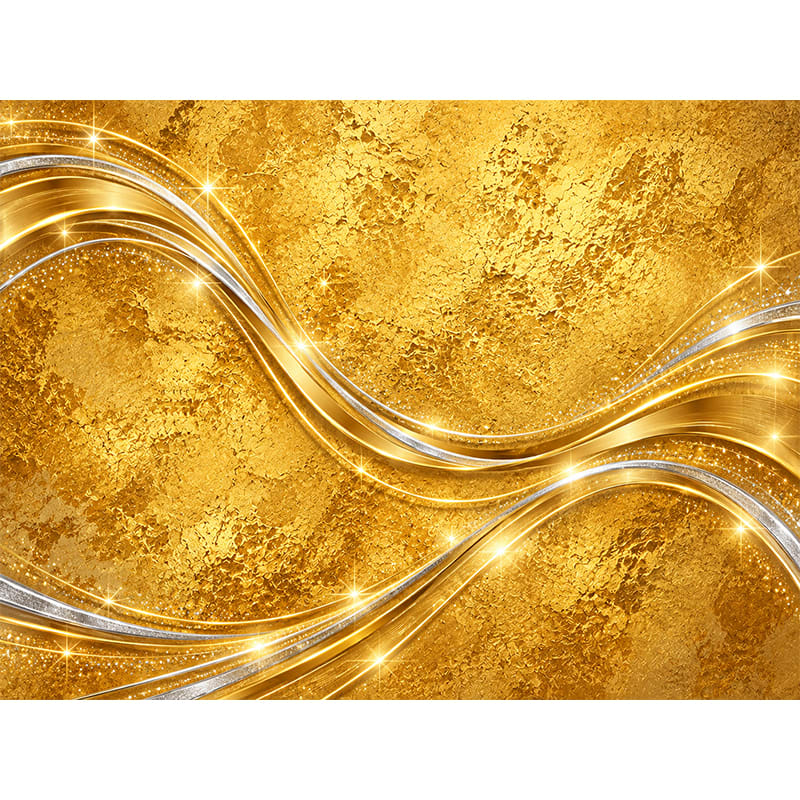 Swarna Leher – Golden Luxe Wave Wallpaper