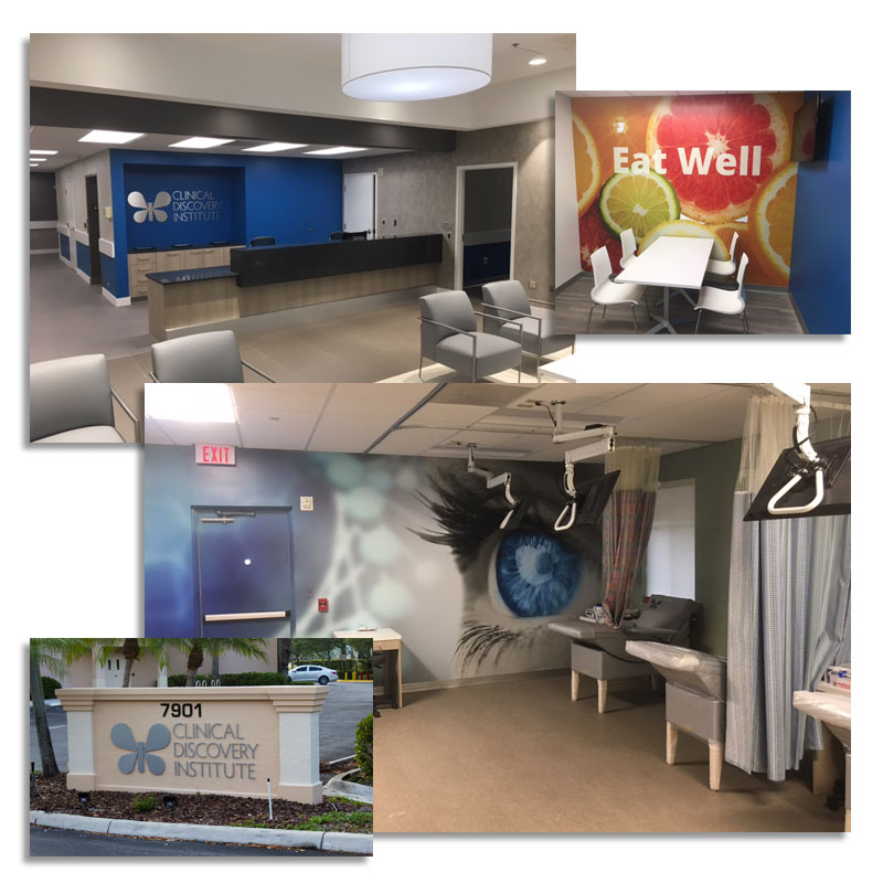 CDI building signage and interior infographics CDI building signage and interior infographics