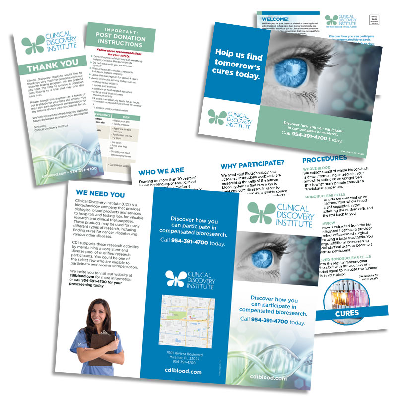 CDI print materials samples CDI print materials samples