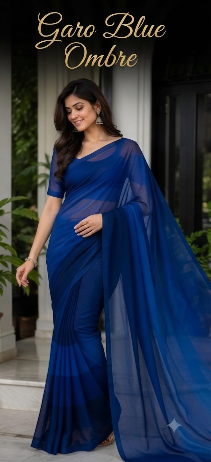 Rongdhonu Georgette saree - Jamdani & Silk Sarees | চারুলতা লাইফস্টাইল (Charulata Lifestyle)