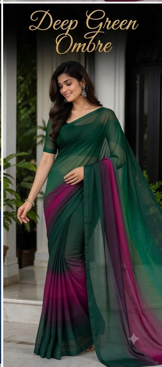 Rongdhonu Georgette saree-cart - Jamdani & Silk Sarees | চারুলতা লাইফস্টাইল (Charulata Lifestyle)