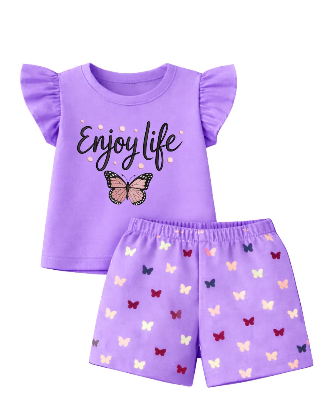 কিডস কটন টি-শার্ট ও হাফ প্যান্ট সেট (Kids Cotton T-Shirt and Pant Set-Kids) – আরামদায়ক সিঙ্গেল জার্সি | চারুলতা লাইফস্টাইল (Charulata Lifestyle)