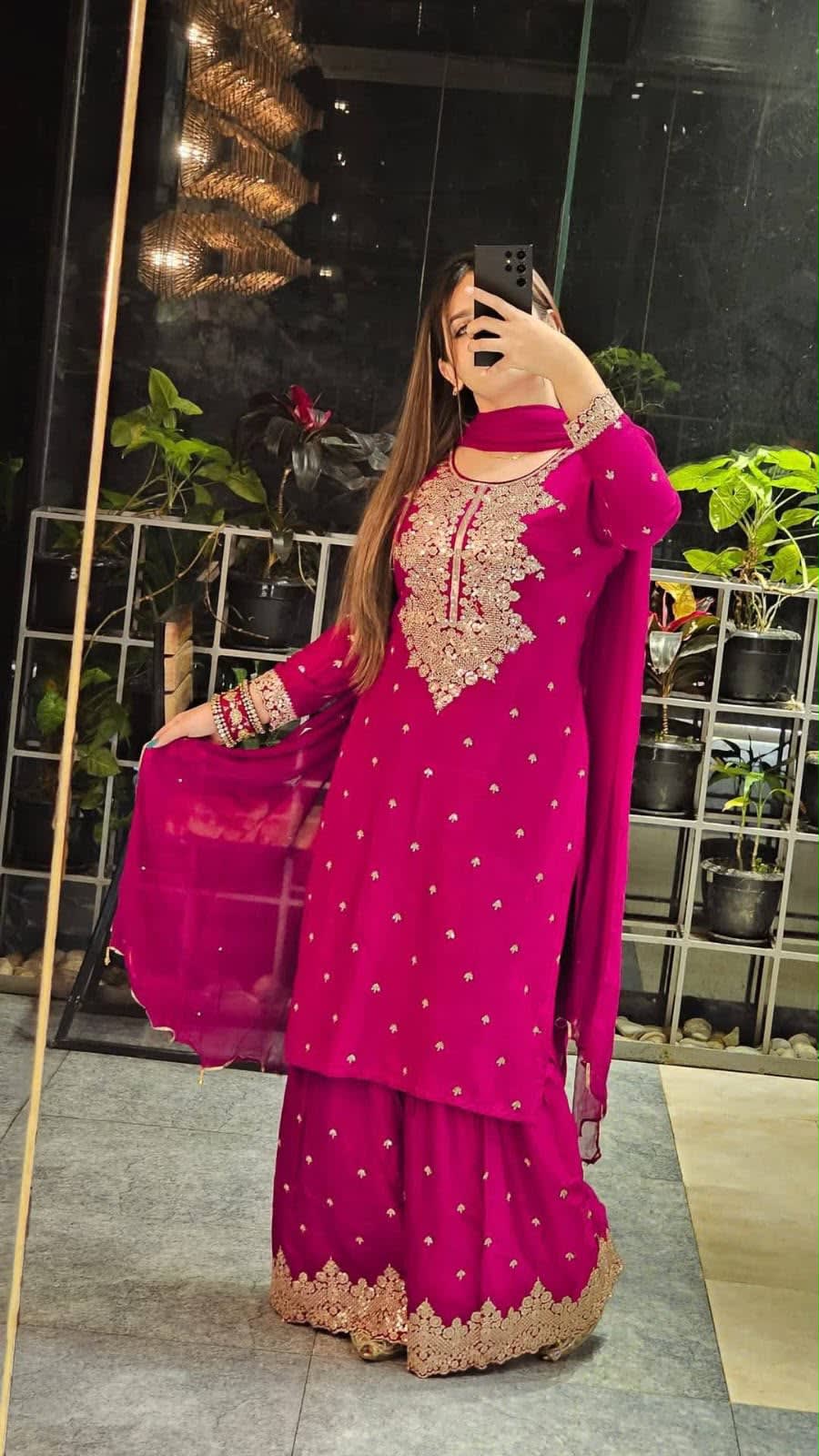 এক্সক্লুসিভ কটন এমব্রয়ডারি গারারা ড্রেস (Exclusive Garara Dress-view) | চারুলতা লাইফস্টাইল (Charulata Lifestyle)