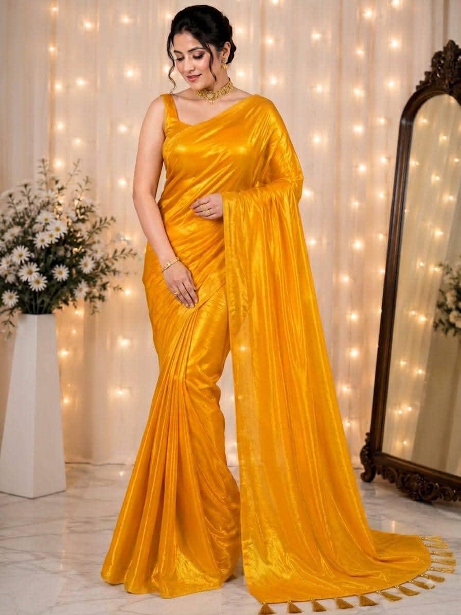 ইন্ডিয়ান সিমার সিল্ক শাড়ি (Indian Fendi/Simar Silk Saree) – রানিং ব্লাউজ পিসসহ | চারুলতা লাইফস্টাইল (Charulata Lifestyle)