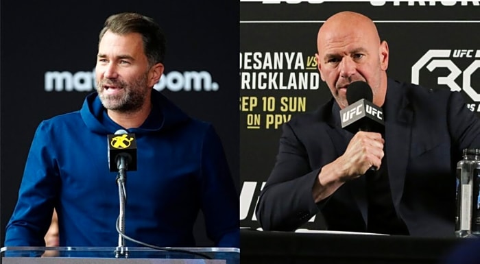 Eddie Hearn and Dana White