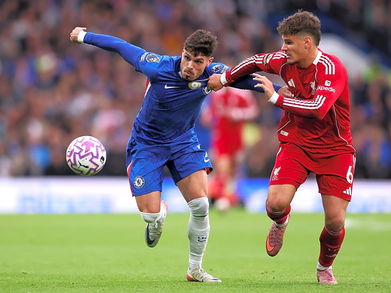 Liverpool left-back Milos Kerkez is under fire following Stamford Bridge loss.
