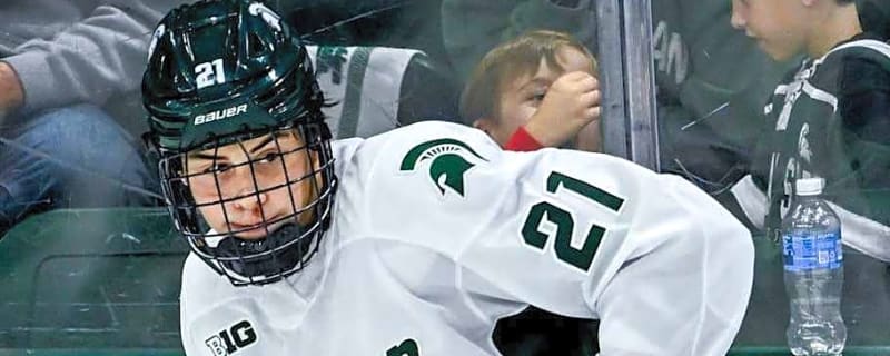 Romani's Hat Trick Gets MSU Hockey Road Win at Penn State