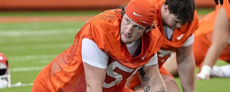 Clemson Starting Offensive Lineman Questionable to Play Against LSU