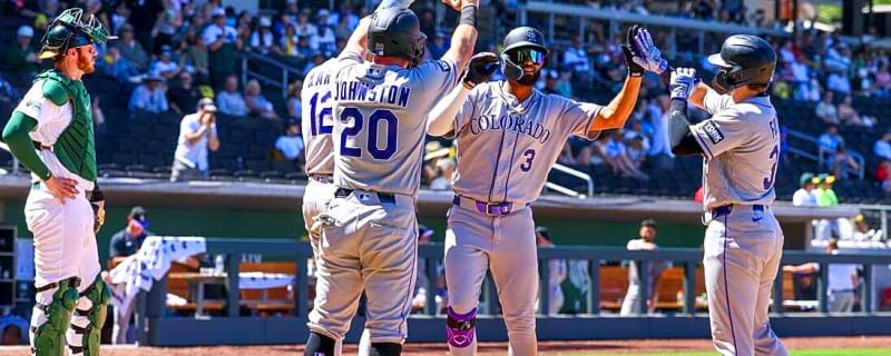 Rockies pile up franchise-record 23 runs in rout of Athletics in Vegas