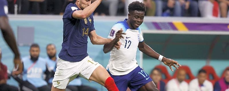 England F Bukayo Saka (Achilles) not yet '100 percent'