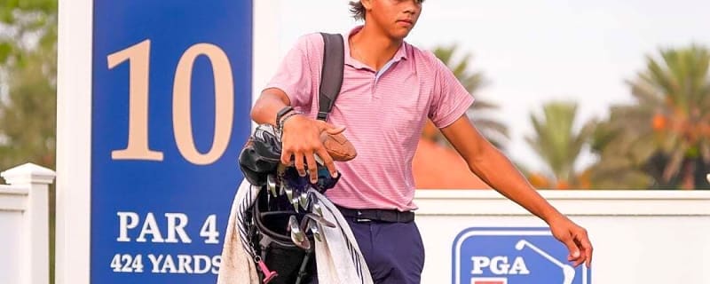 Charlie Woods shoots 71, sits 4 back at Junior Players
