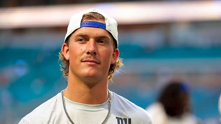 Giants QB Jaxson Dart Targets Growth On and Off the Field in Year 2