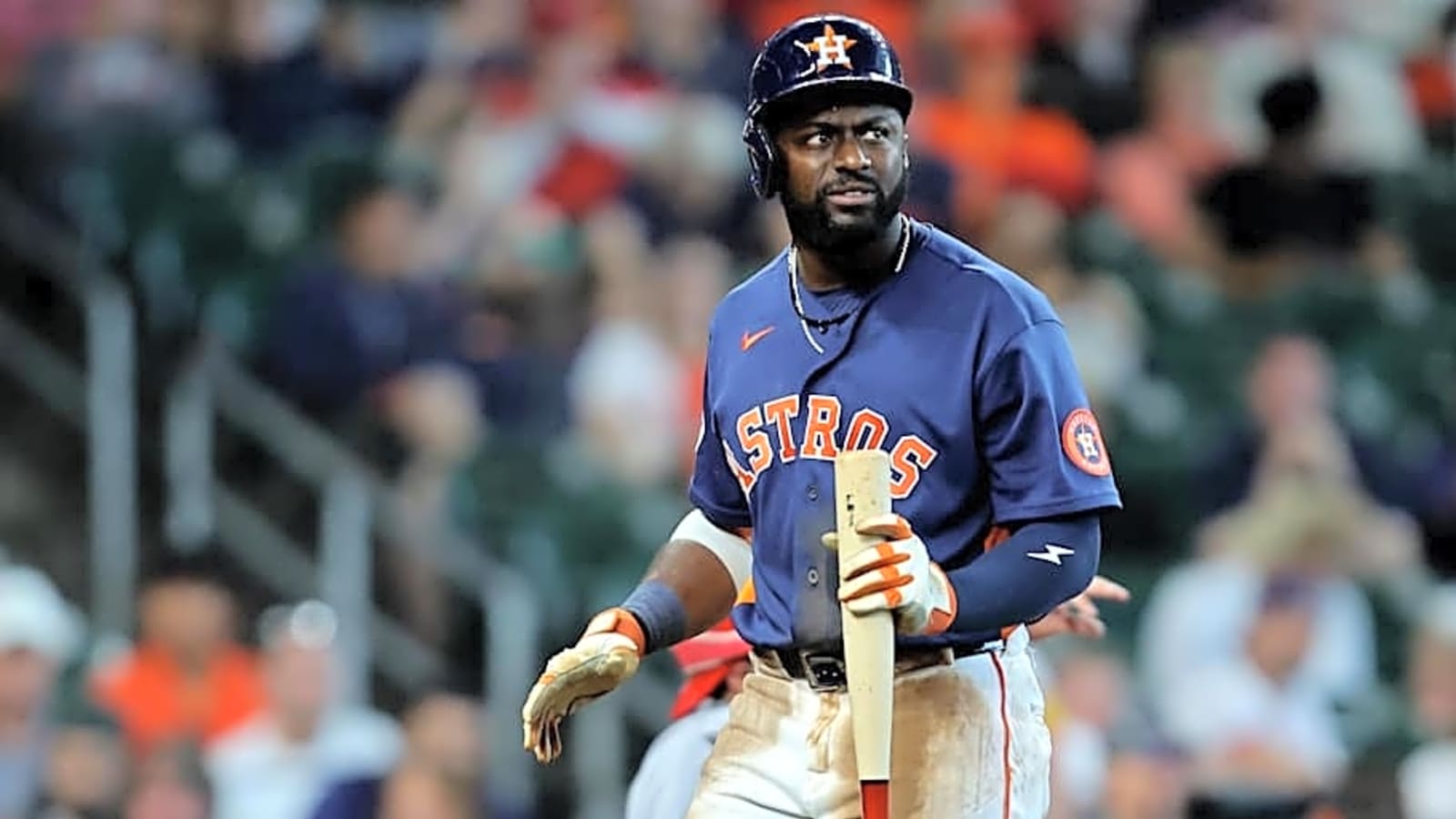 Astros Outfielder Taylor Trammell Leaves Guardians Game with Injury |  Yardbarker