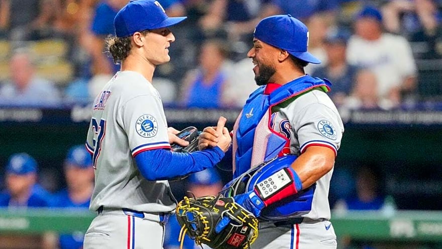 Rangers eye .500 mark in series finale vs. Royals