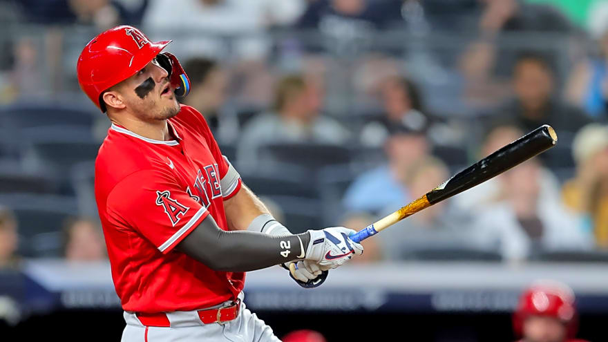 Mike Trout's hot bat makes history in multiple ways at Yankee Stadium 