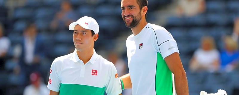 Kei Nishikori receives message from Marin Cilic after retiring from tennis at the Japan Open