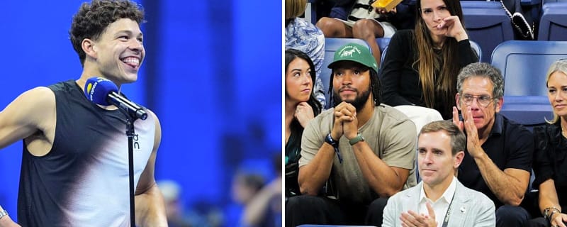 Ben Shelton’s hilarious reaction to Jalen Brunson goes viral after Knicks star watches US Open semifinal win