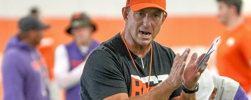 Clemson's Dabo Swinney may already be questioning his choice of starting QB