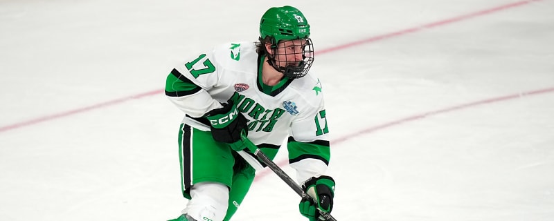 Flames prospect Cole Reschny to return to North Dakota for sophomore season