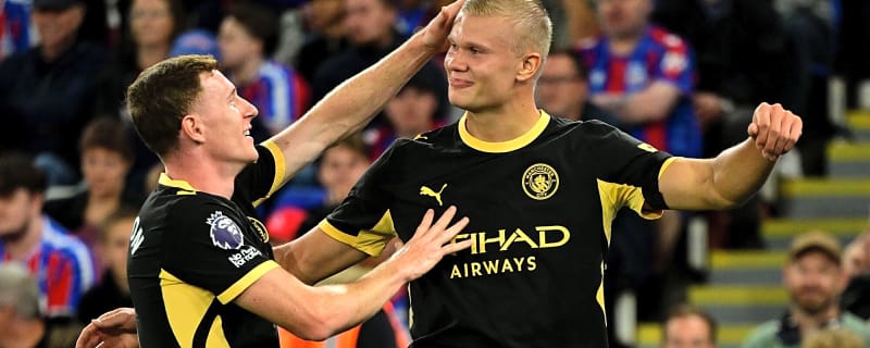 Erling Haaland maintains perfect scoring record against Crystal Palace as new-look striker fires Manchester City ahead