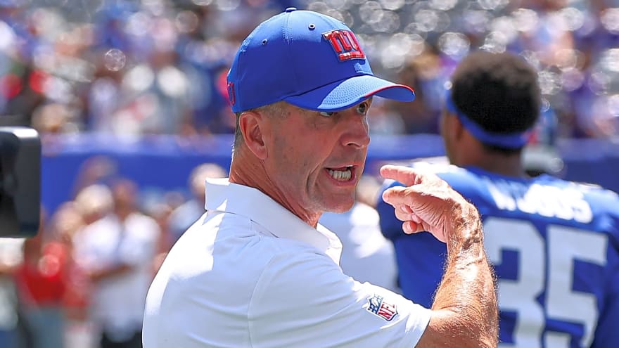 Giants' Harbaugh may have to rethink Skattebo backup
