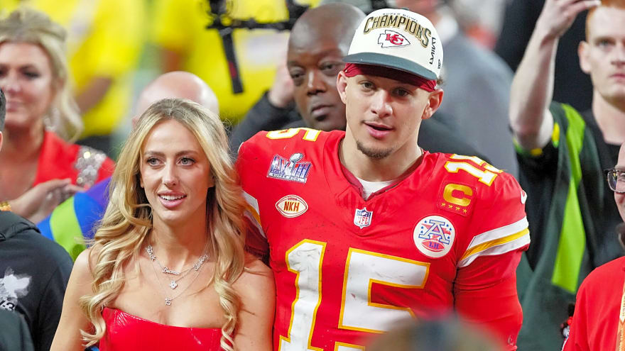 Chiefs QB Patrick Mahomes' wife, Brittany, mocks Raiders HC