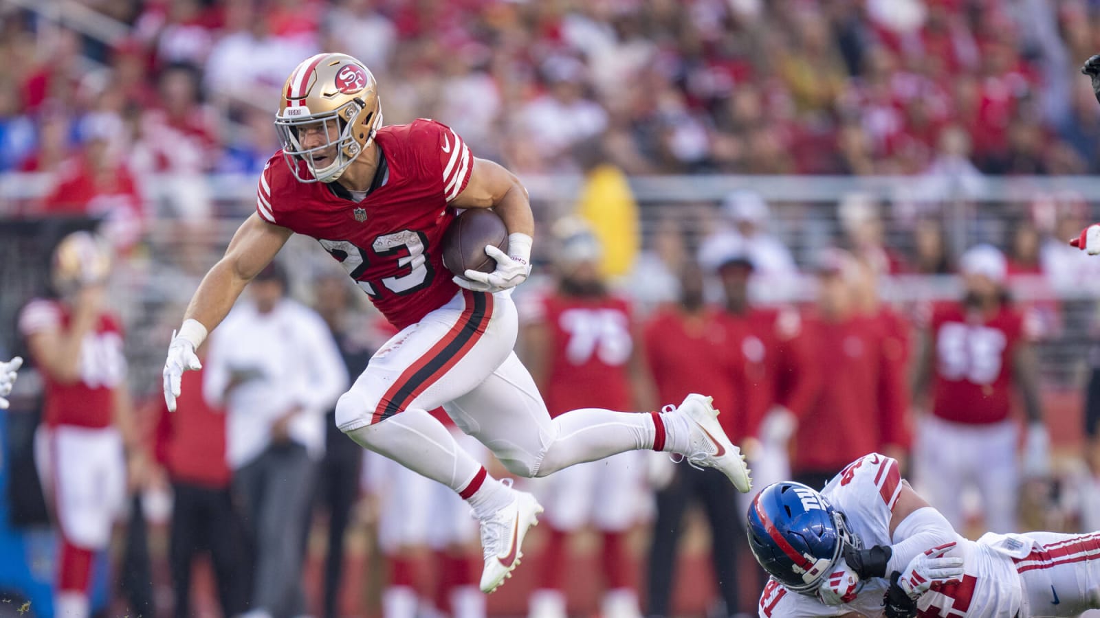 Christian McCaffrey Ties Jerry Rice For Key 49ers' Franchise Record |  Yardbarker