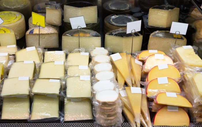 Packaged cheese