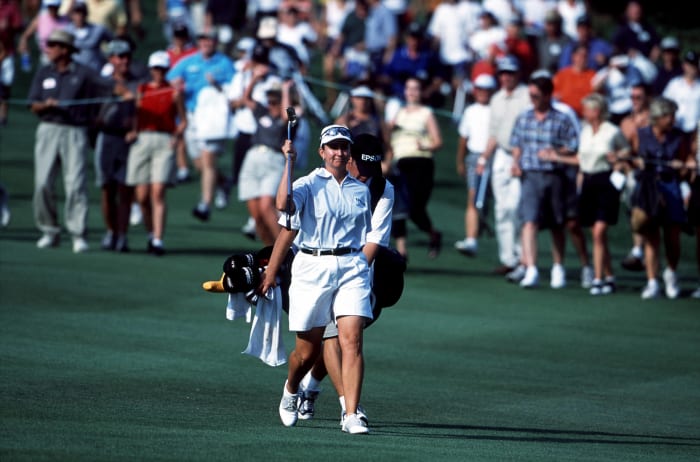 The top 25 moments in Women's U.S. Open golf history 16 Webb last to repeat (2001)