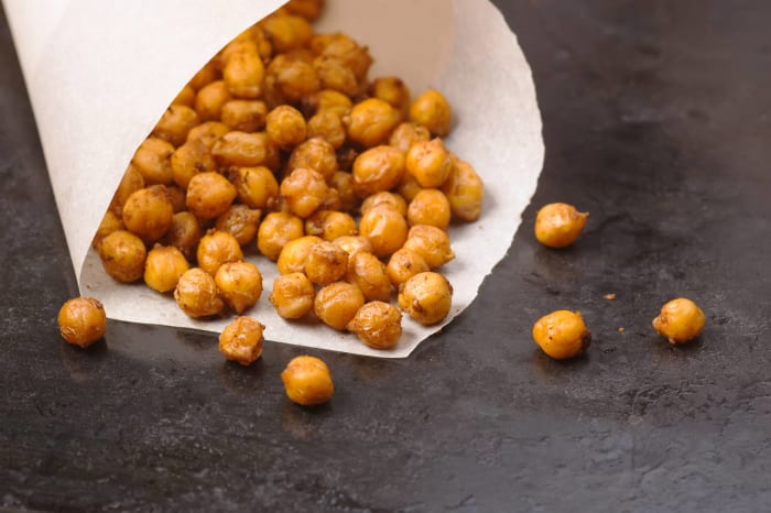Grilled chickpeas