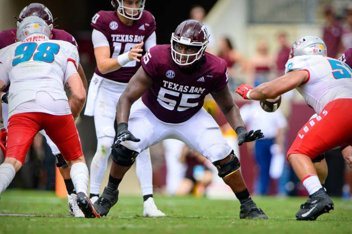 Draft simulado de la NFL de primera ronda de 2022 25 Bengalíes de Cincinnati: Kenyon Green, OG, Texas A&M