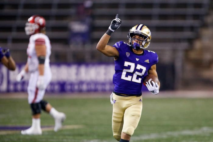 Draft simulado de la NFL de primera ronda de 2022 16 Águilas de Filadelfia (vía Colts): Trent McDuffie, CB, Washington
