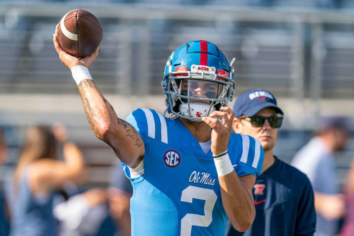 Philadelphia Eagles (via Dolphins): Matt Corral, QB, Ole Miss