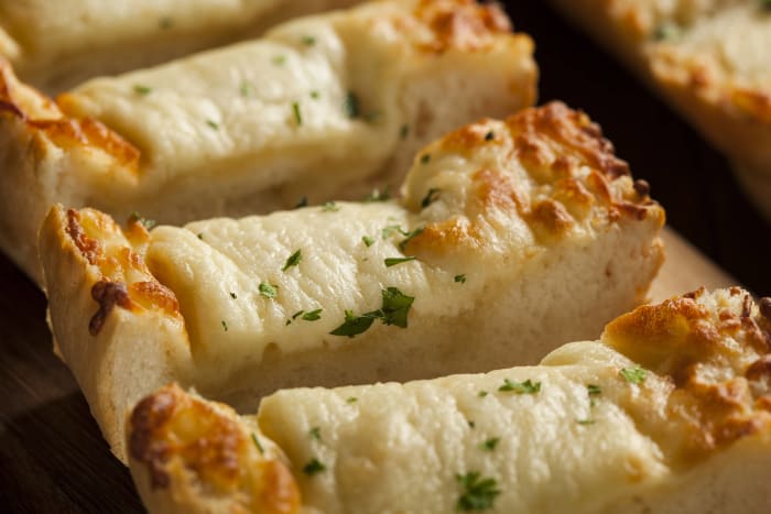 Garlic bread with cheese