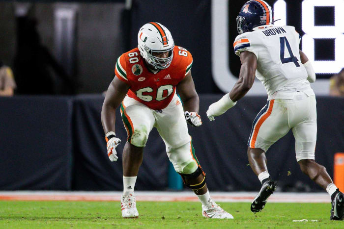 Cincinnati Bengals: Zion Nelson, OT, Miami (FL)