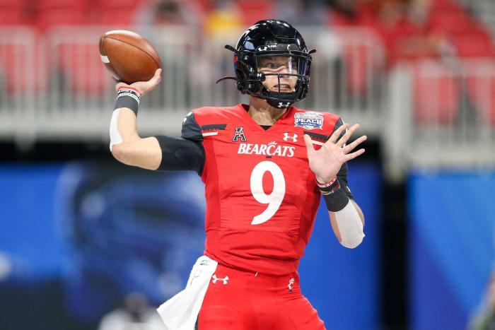 New York Giants (via Bears): Desmond Ridder, QB, Cincinnati