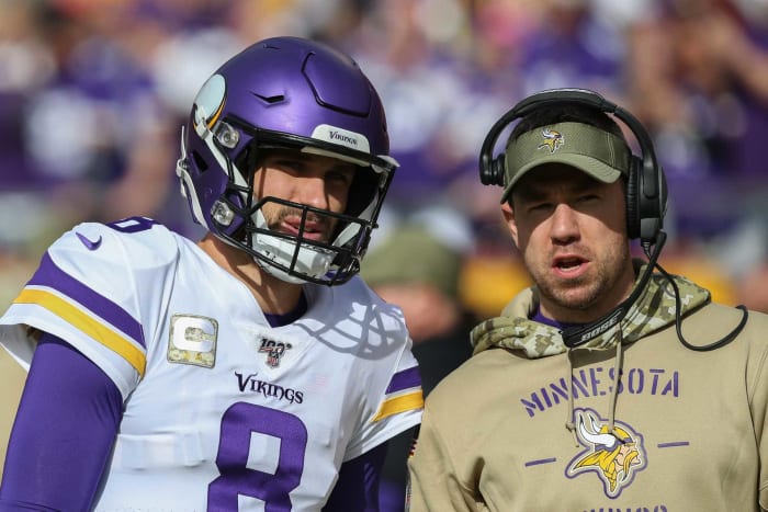 New Coordinator: Klint Kubiak, Vikings offensive coordinator