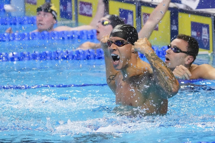 Men's men’s 4x100 medley relay: United States vs. Great Britain