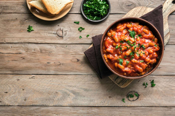 frijoles horneados