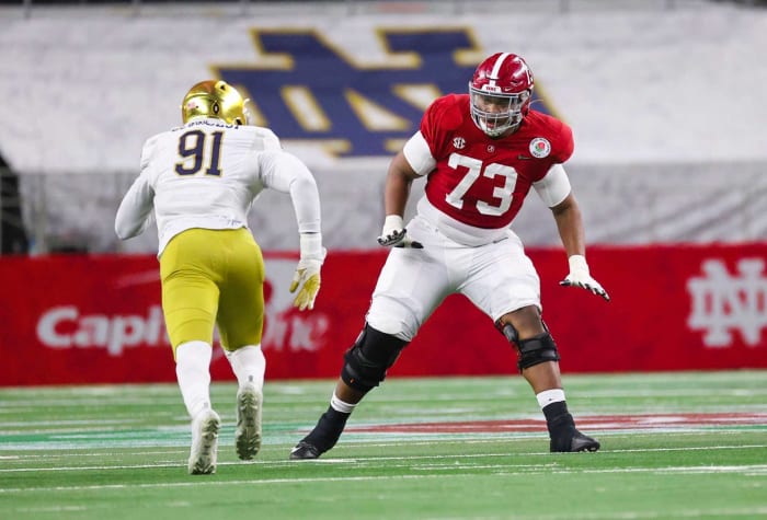 Arizona Cardinals: Evan Neal, OL, Alabama
