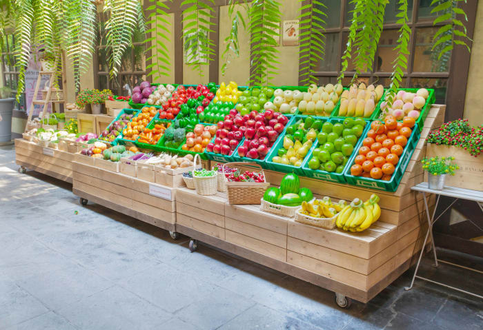 Fruits + vegetables