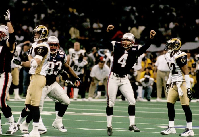 Toute l'équipe du Super Bowl 23 K : Adam Vinatieri, Patriots, Colts