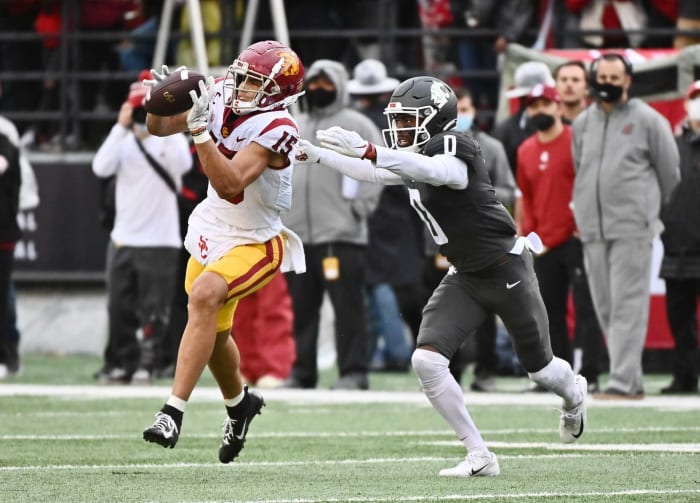 Draft simulado de la NFL de primera ronda de 2022 26 Buffalo Bills: Drake Londres, WR, USC